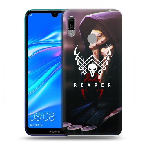 Дизайнерский пластиковый чехол для Huawei Y6 (2019) Overwatch