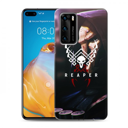 Дизайнерский пластиковый чехол для Huawei P40 Overwatch