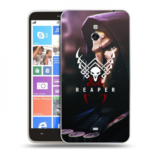 Дизайнерский пластиковый чехол для Nokia Lumia 1320 Overwatch