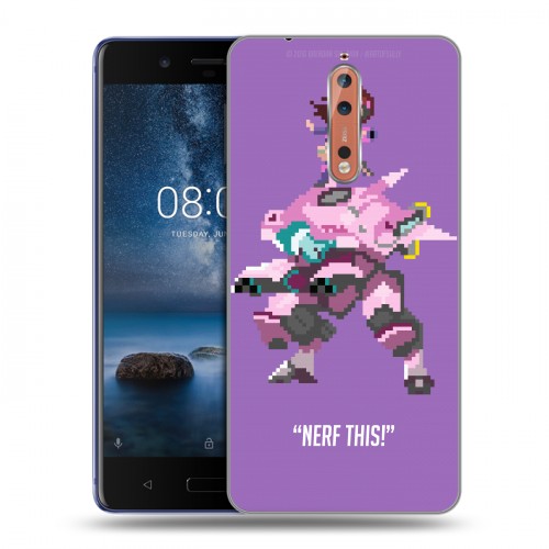 Дизайнерский пластиковый чехол для Nokia 8 Overwatch