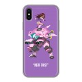 Дизайнерский силиконовый чехол для Iphone x10 Overwatch