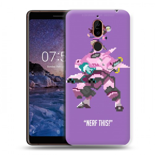 Дизайнерский пластиковый чехол для Nokia 7 Plus Overwatch