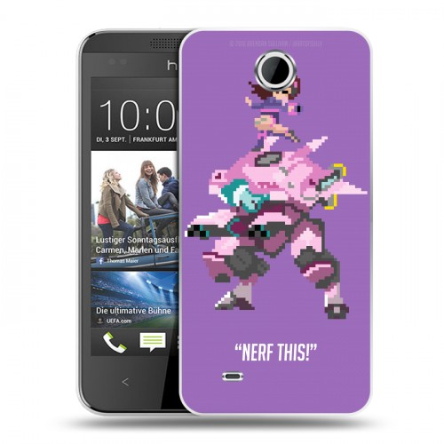 Дизайнерский пластиковый чехол для HTC Desire 300 Overwatch