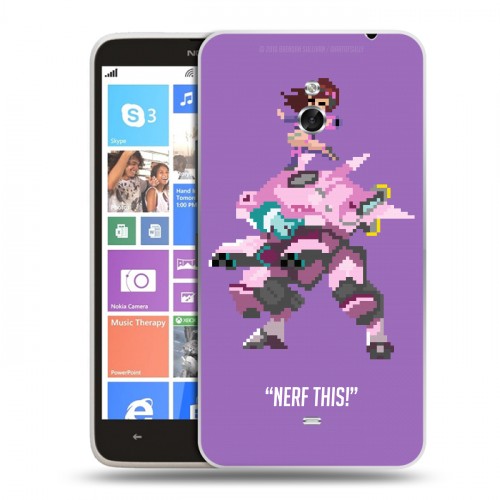 Дизайнерский пластиковый чехол для Nokia Lumia 1320 Overwatch