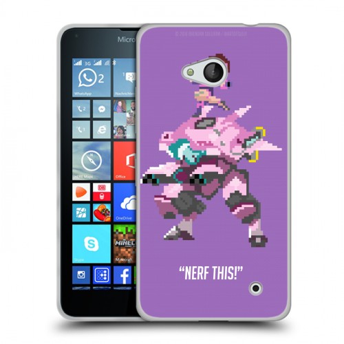 Дизайнерский пластиковый чехол для Microsoft Lumia 640 Overwatch