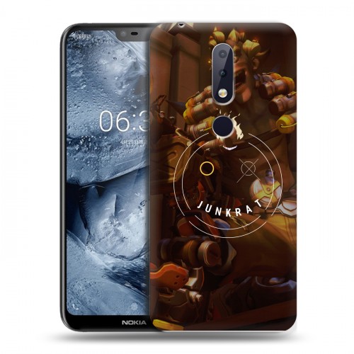 Дизайнерский пластиковый чехол для Nokia 6.1 Plus Overwatch