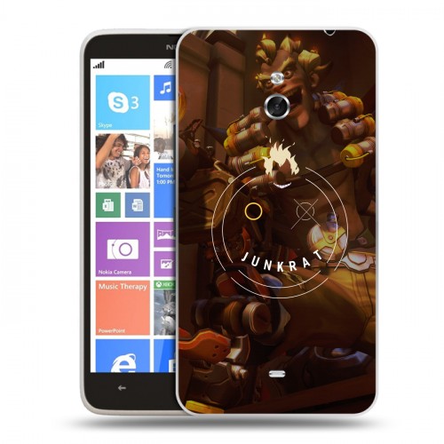 Дизайнерский пластиковый чехол для Nokia Lumia 1320 Overwatch