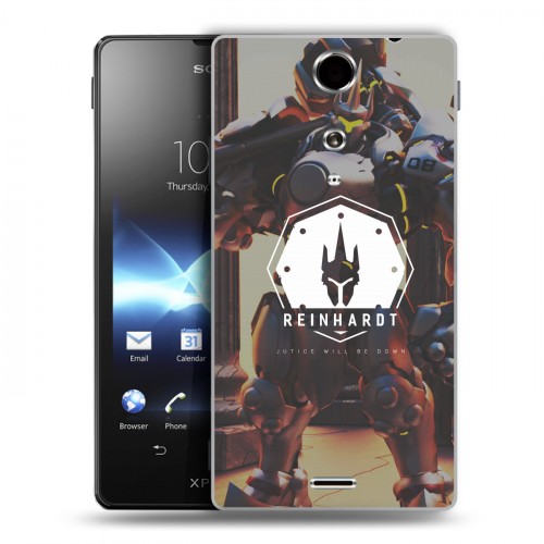 Дизайнерский пластиковый чехол для Sony Xperia TX Overwatch