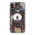 Дизайнерский силиконовый чехол для Iphone x10 Overwatch