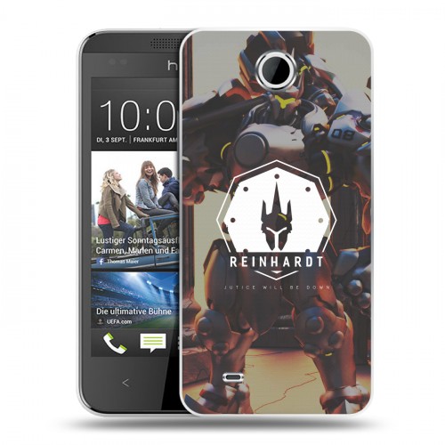 Дизайнерский пластиковый чехол для HTC Desire 300 Overwatch