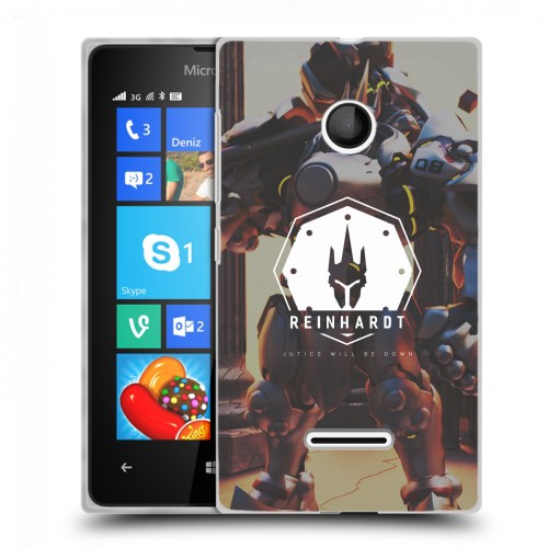 Дизайнерский пластиковый чехол для Microsoft Lumia 435 Overwatch