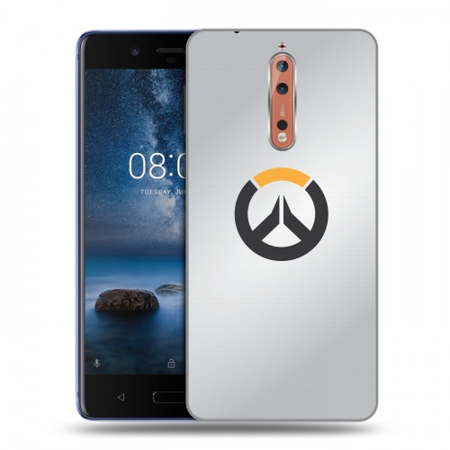 Дизайнерский пластиковый чехол для Nokia 8 Overwatch