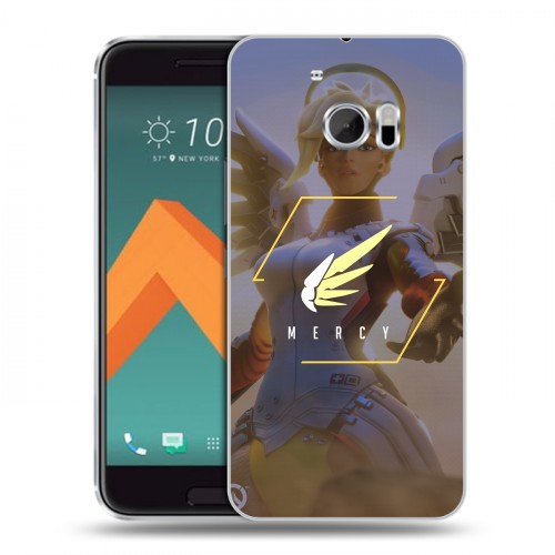 Дизайнерский пластиковый чехол для HTC 10 Overwatch