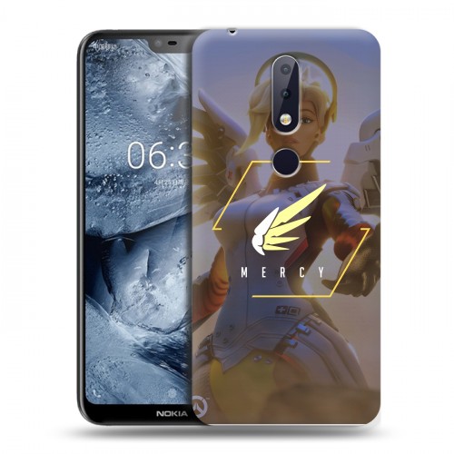 Дизайнерский пластиковый чехол для Nokia 6.1 Plus Overwatch