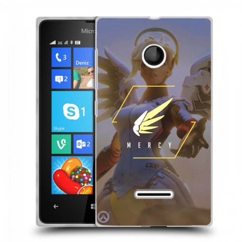 Дизайнерский пластиковый чехол для Microsoft Lumia 435 Overwatch