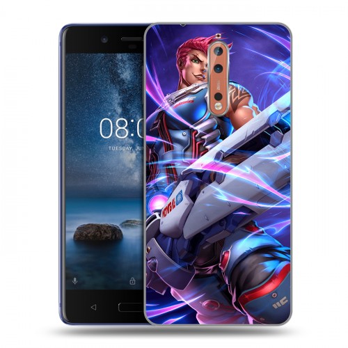 Дизайнерский пластиковый чехол для Nokia 8 Overwatch