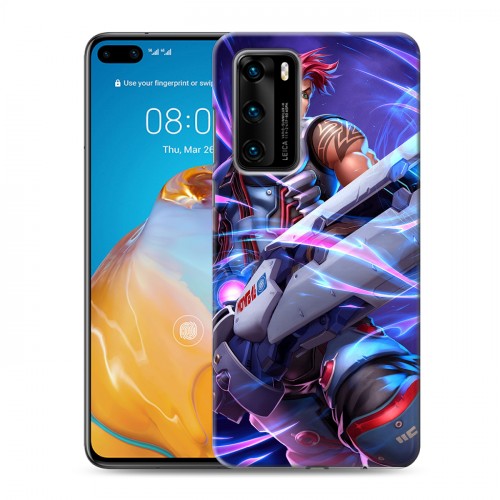 Дизайнерский пластиковый чехол для Huawei P40 Overwatch