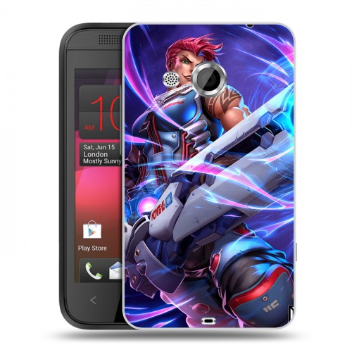 Дизайнерский пластиковый чехол для HTC Desire 200 Overwatch