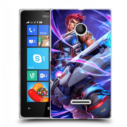 Дизайнерский пластиковый чехол для Microsoft Lumia 435 Overwatch