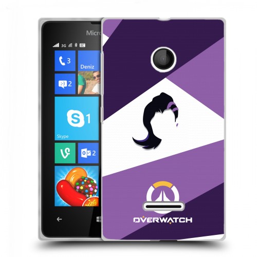 Дизайнерский пластиковый чехол для Microsoft Lumia 435 Overwatch