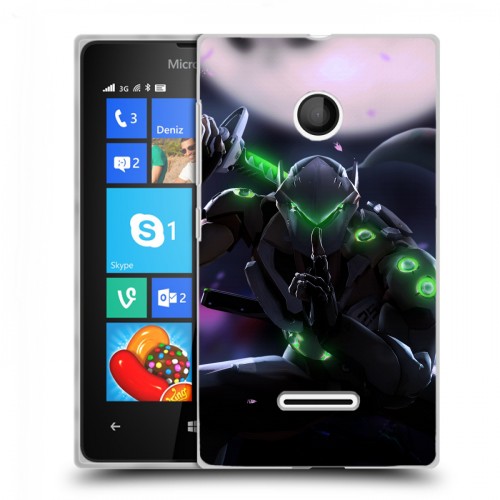 Дизайнерский пластиковый чехол для Microsoft Lumia 435 Overwatch