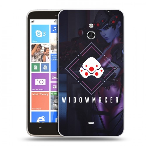 Дизайнерский пластиковый чехол для Nokia Lumia 1320 Overwatch