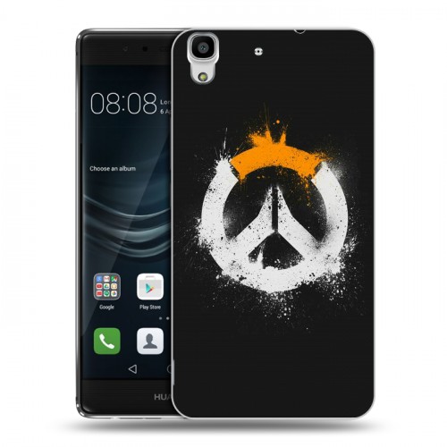 Дизайнерский пластиковый чехол для Huawei Y6II Overwatch