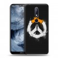 Дизайнерский пластиковый чехол для Nokia 6.1 Plus Overwatch