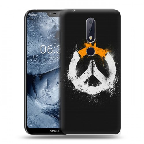 Дизайнерский пластиковый чехол для Nokia 6.1 Plus Overwatch