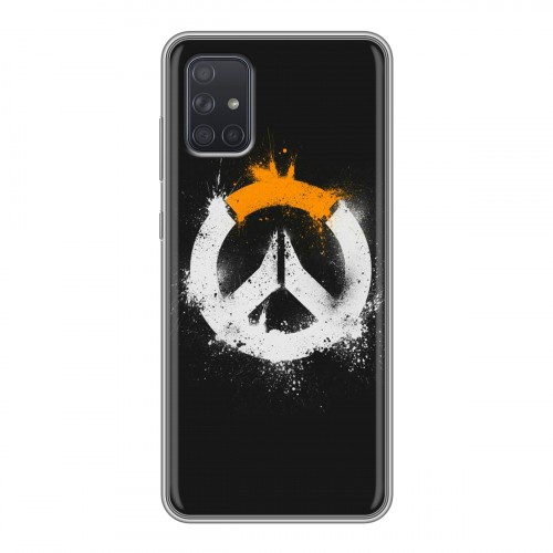 Дизайнерский силиконовый чехол для Samsung Galaxy A71 Overwatch