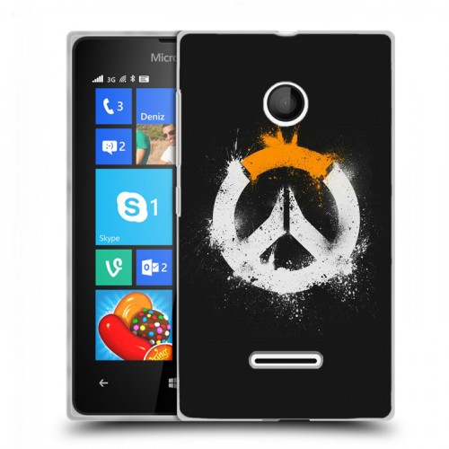 Дизайнерский пластиковый чехол для Microsoft Lumia 435 Overwatch