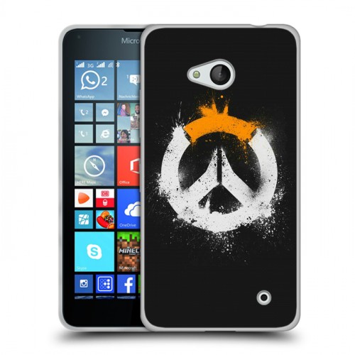 Дизайнерский пластиковый чехол для Microsoft Lumia 640 Overwatch