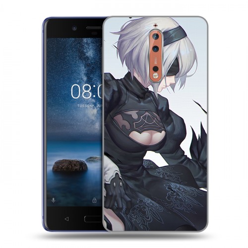 Дизайнерский пластиковый чехол для Nokia 8 NieR:Automata