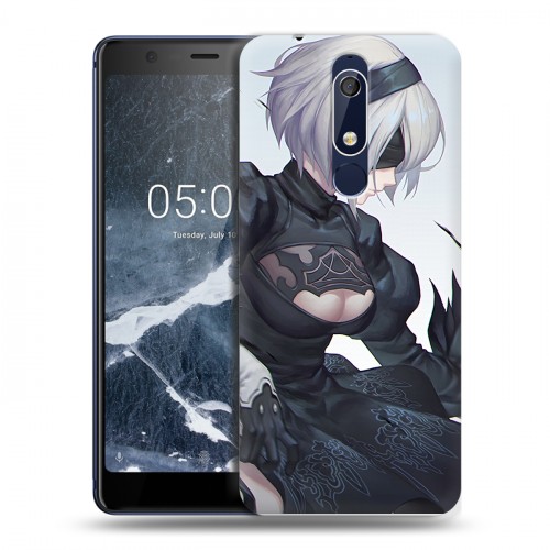 Дизайнерский пластиковый чехол для Nokia 5.1 NieR:Automata