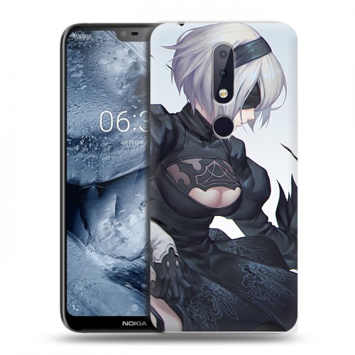 Дизайнерский пластиковый чехол для Nokia 6.1 Plus NieR:Automata