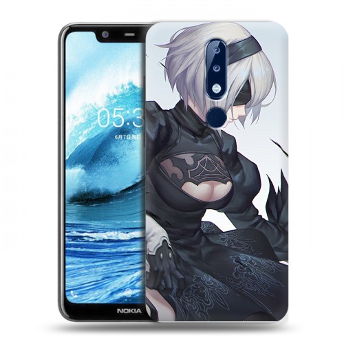 Дизайнерский силиконовый чехол для Nokia 5.1 Plus NieR:Automata