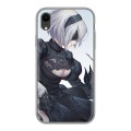 Дизайнерский силиконовый чехол для Iphone Xr NieR:Automata