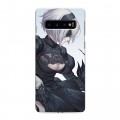 Дизайнерский силиконовый чехол для Samsung Galaxy S10 NieR:Automata