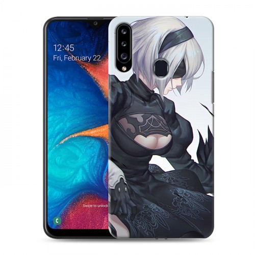 Дизайнерский пластиковый чехол для Samsung Galaxy A20s NieR:Automata