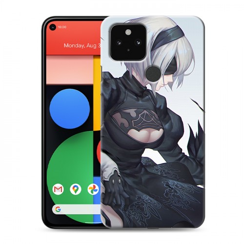 Дизайнерский пластиковый чехол для Google Pixel 5 NieR:Automata