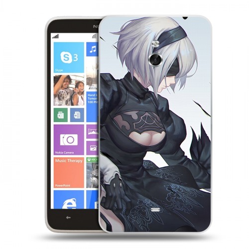 Дизайнерский пластиковый чехол для Nokia Lumia 1320 NieR:Automata