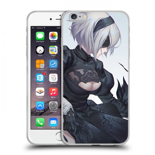 Дизайнерский силиконовый чехол для Iphone 6 Plus/6s Plus NieR:Automata