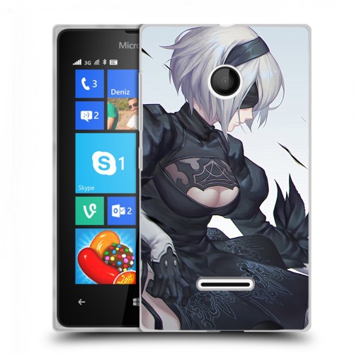 Дизайнерский пластиковый чехол для Microsoft Lumia 435 NieR:Automata