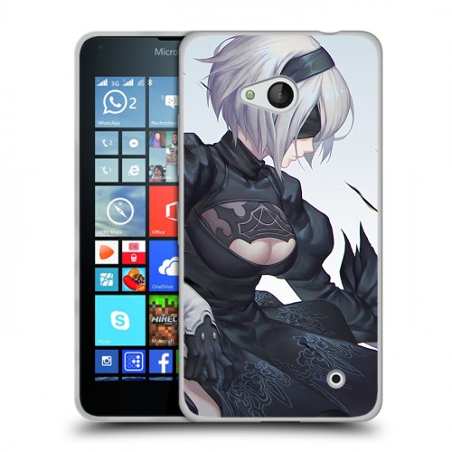 Дизайнерский пластиковый чехол для Microsoft Lumia 640 NieR:Automata