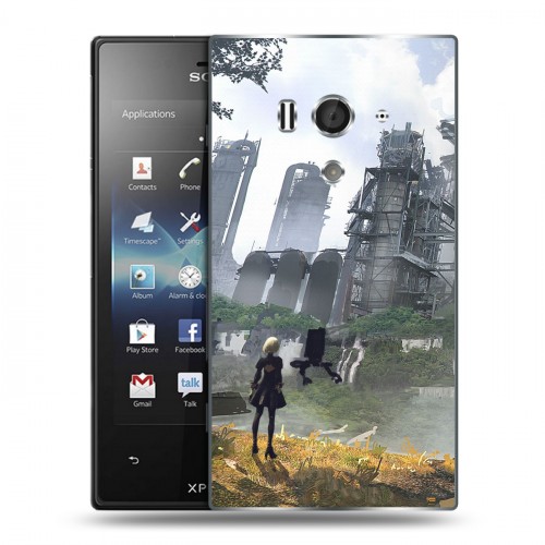 Дизайнерский пластиковый чехол для Sony Xperia acro S NieR:Automata