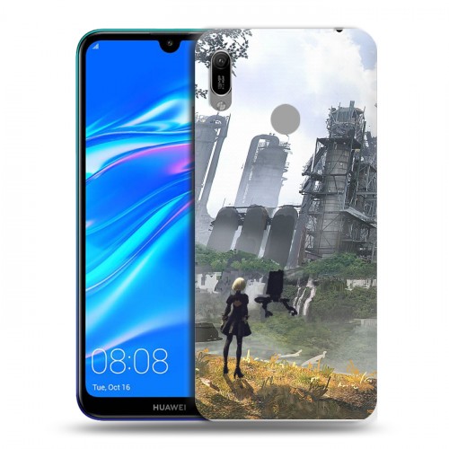 Дизайнерский пластиковый чехол для Huawei Y6 (2019) NieR:Automata