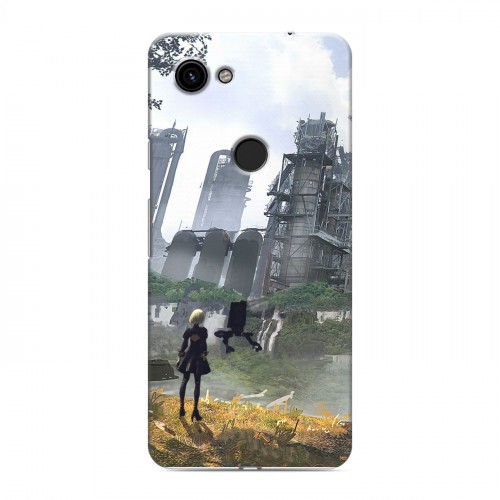 Дизайнерский пластиковый чехол для Google Pixel 3a NieR:Automata