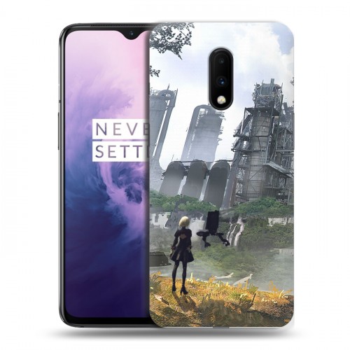 Дизайнерский пластиковый чехол для OnePlus 7 NieR:Automata