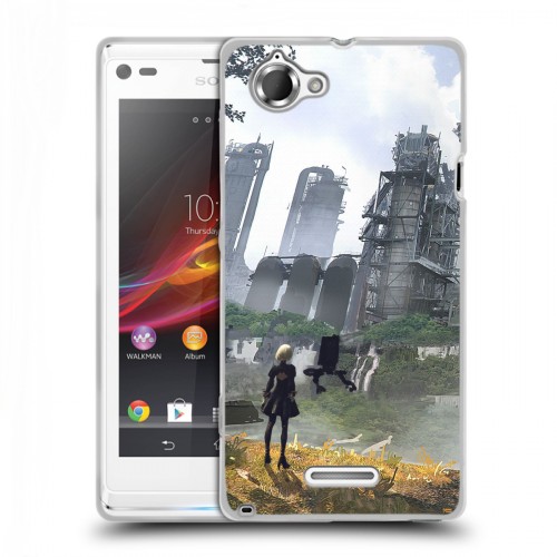 Дизайнерский пластиковый чехол для Sony Xperia L NieR:Automata