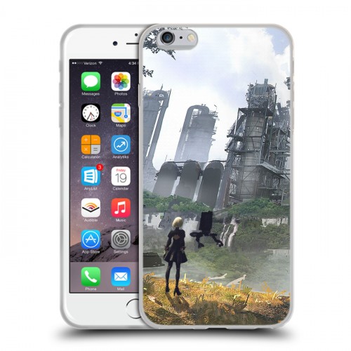 Дизайнерский силиконовый чехол для Iphone 6 Plus/6s Plus NieR:Automata